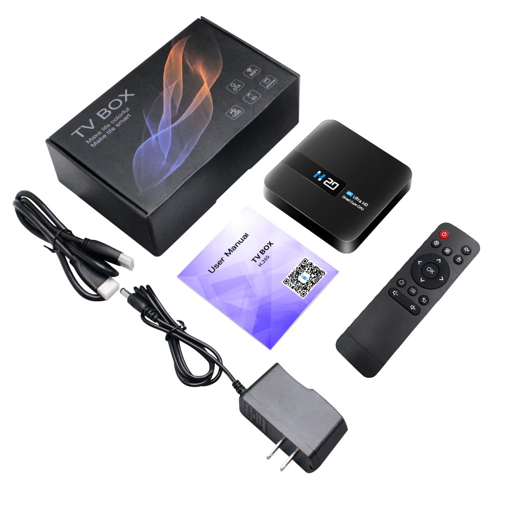 HONGTOP H20 New Smart TV Box Android 10.0 2GB 16GB 4K 3D HD H.265 Media Player Android TV Box Very Fast 1080P Set Top Box
