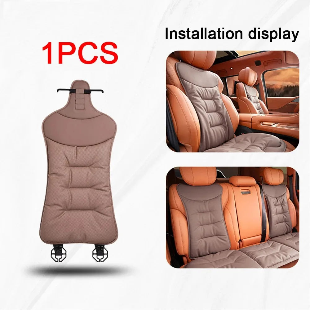 Car Seat Cushion Premium Comfortable Leather Car Seat Cushion Thickened Non-slip Single Piece Front and Rear Seat Cushion