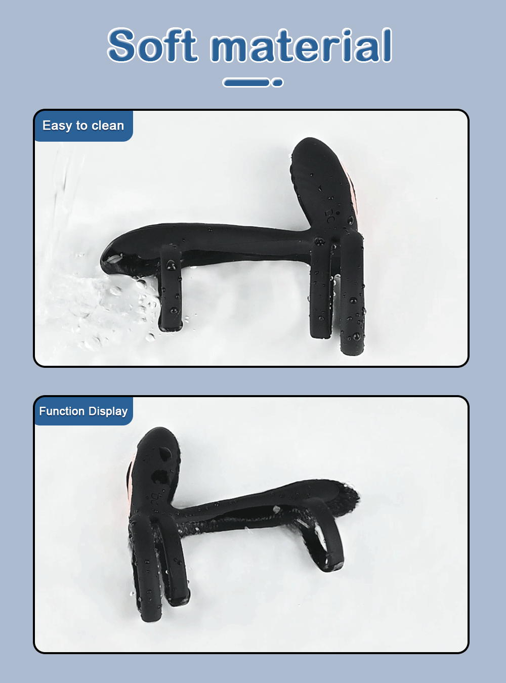 Vibrating Cock Ring for Men Remote Control Penis Ring Ejaculation Delay Chastity Cage Clitoris Stimulation Sex Toy for Couples