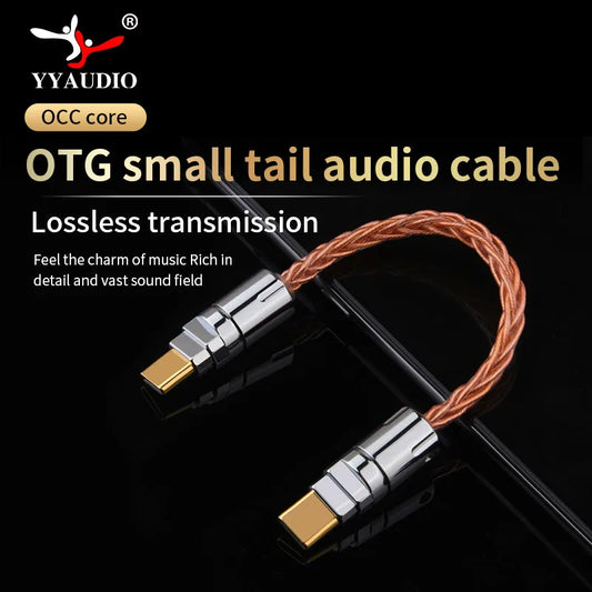 OTG Cable Adapter Lightning to Type-C/ Lightning Cable HiFi Portable DAC Headphone Amplifier OTG Audio Adapter for IPhone