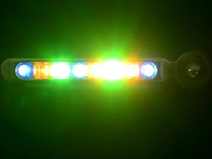 2pcs Car Wind Power Daytime Running Light LED Front Center Net Auxiliary Light Auto DIY Decoration Supplies Wind Energy Lamp