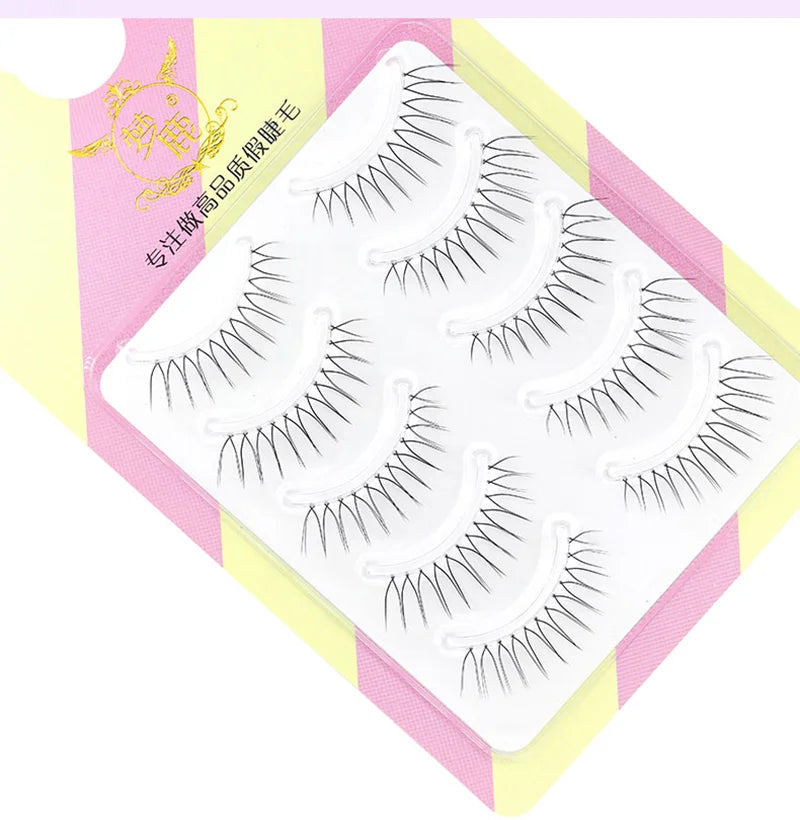 Dream Deer False Eyelashes A Type Eyelashes Upgraded Lash V-shaped 0.14mm Transparent Stem Soft Natural Eye Lashes Mink