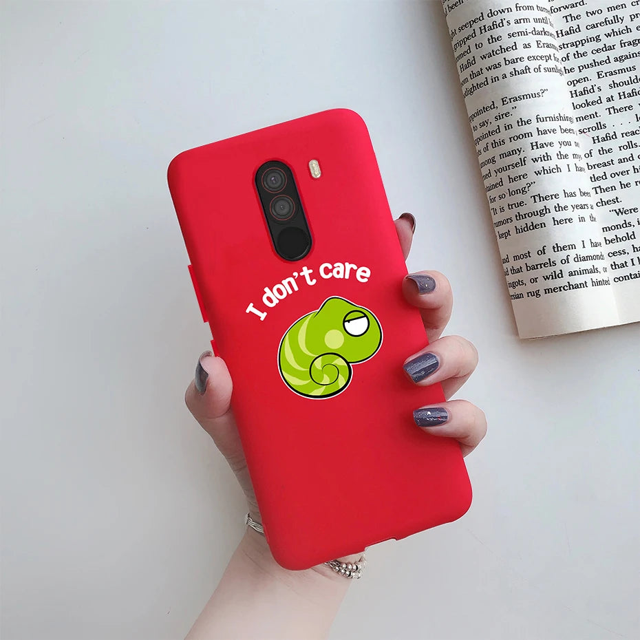For xiaomi Pocophone F1 Case Poco F1 Cute Cat Cartoon Cover Silicone Soft TPU Phone Case For xiaomi Pocophone F1 Global F 1 Case