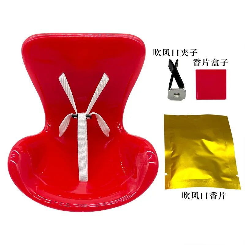 Labubu V1 V2 Idol Dolls Safety Seat Kawaii Plush Doll Car Seat Ornament with Air Outlet Aromatherapy Decoration Accessories Gift