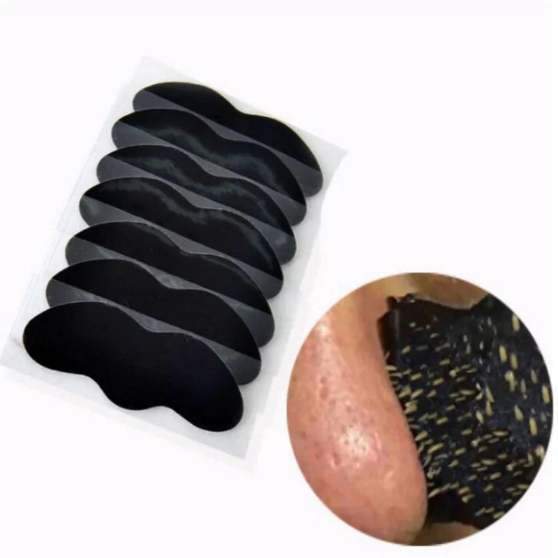 10PCs Bamboo Charcoal Tearing Nasal Mask Paste Can Quickly Remove Blackheads and Comedones and Restore a Refreshing Nose