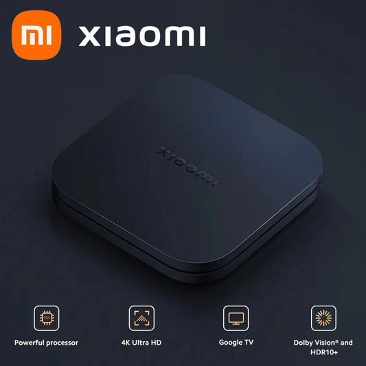 New Global Version Xiaomi Mi TV Box S(2nd Gen)Quad-core Processor Dolby Vision HDR10+ Media Player Google TV 4K Ultra