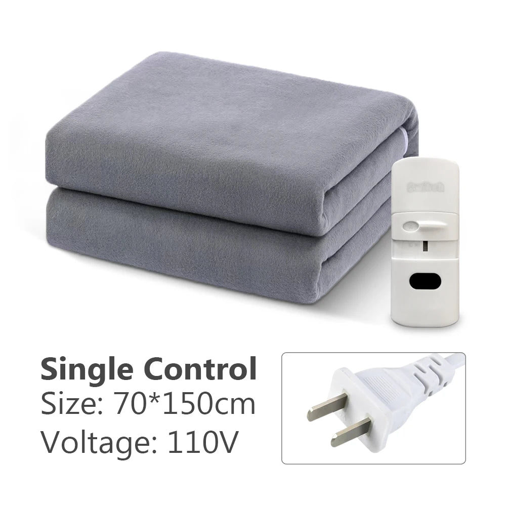 110/220V Electric Blanket Thicker Heaters Electrica Smart Control Heated Blanket Winter Carpet Mat for Home Bedroom Use