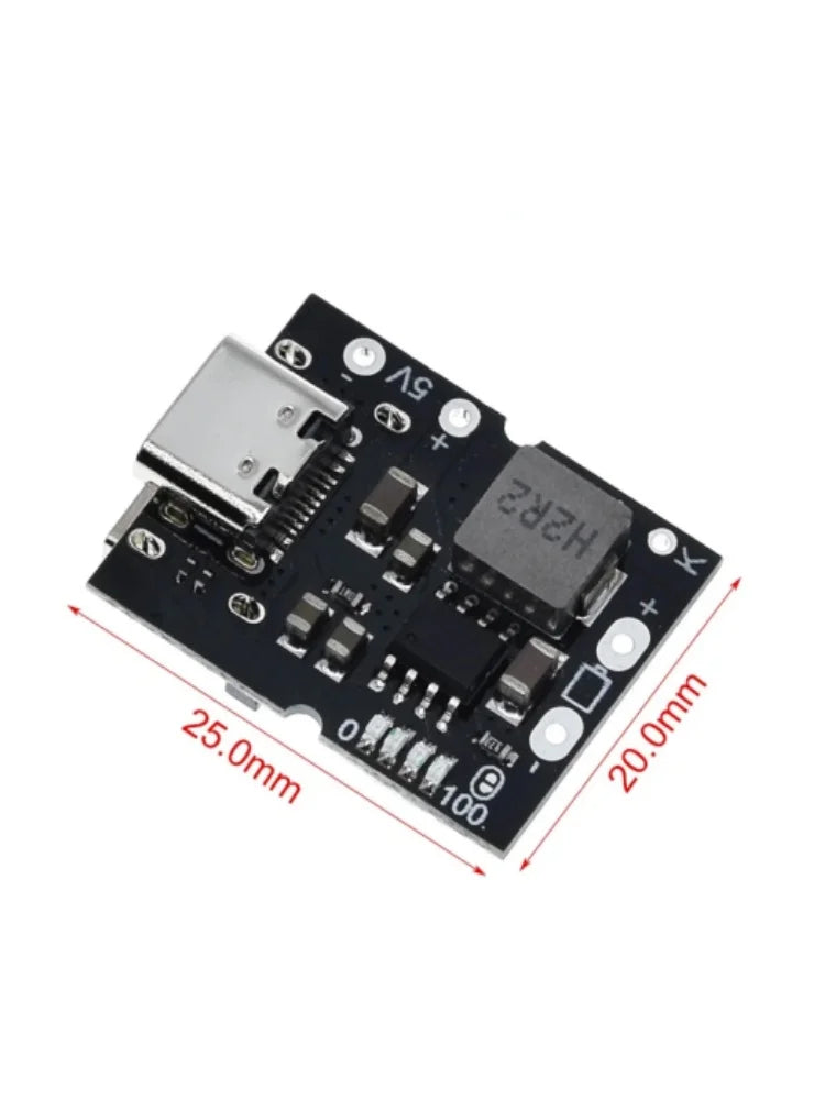 High-precision 5V2A charge-discharge integrated module Type-C input compatible with 4.2V lithium battery