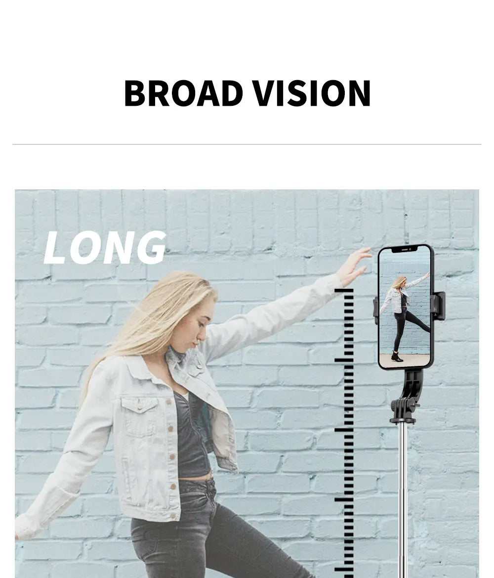 L13 Extended Version Wireless Bluetooth Selfie Stick Foldable Tripod with Remote Shutter for Android IOS 2022 Latest Hot