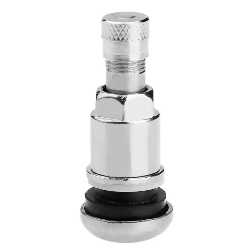 4Pcs Bolt-in Stainless Car Motorcycle Wheel Tyre Tire Valve Stems with Dust Caps
