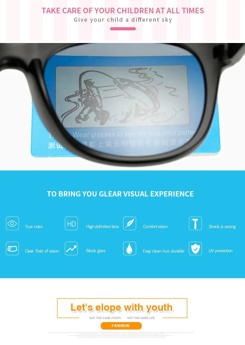 Baby Sunglasses with Glasses Box Boys Girls Outdoor Goggles Sun Glasses AC Lens Safety Glasses and Cases Gift for Kids