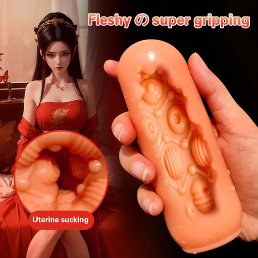 Male Portable Masturbator Cup Adult Sex Toys For Men Soft Vagina Anal Masturbator Sex Products For Men Mini Penis Trainer