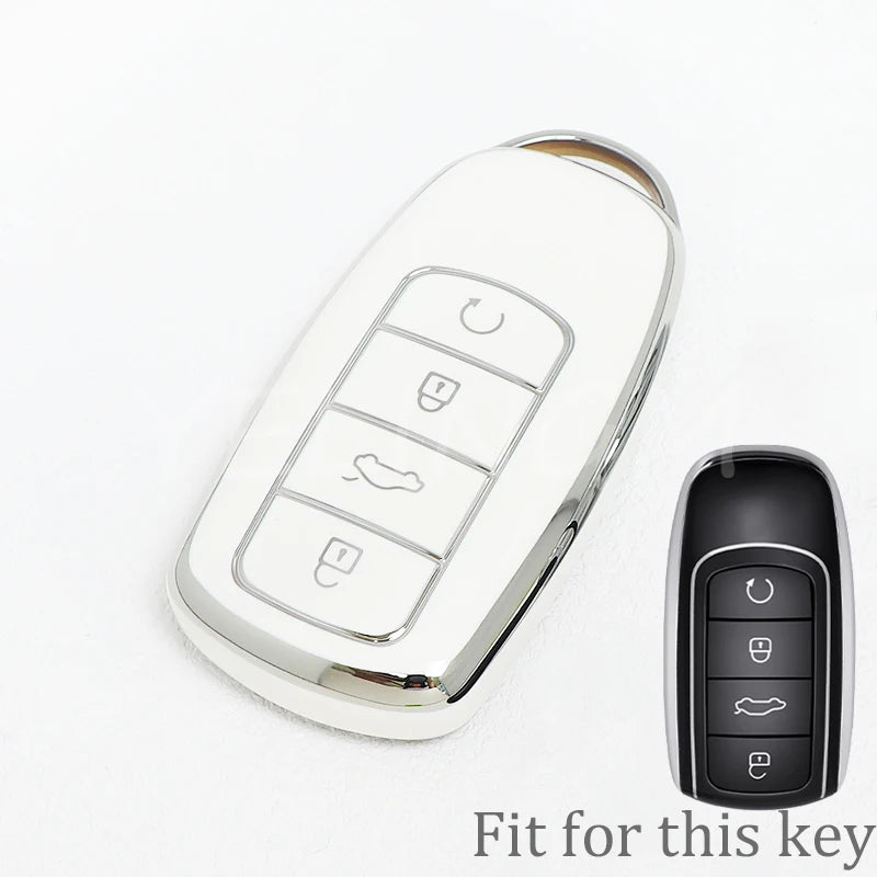 New TPU Car Remote Key Case Cover Protector for Chery Tiggo 8plus Tiggo 8 New 5 Plus 7pro Max Omoda 5 C5 Accessories