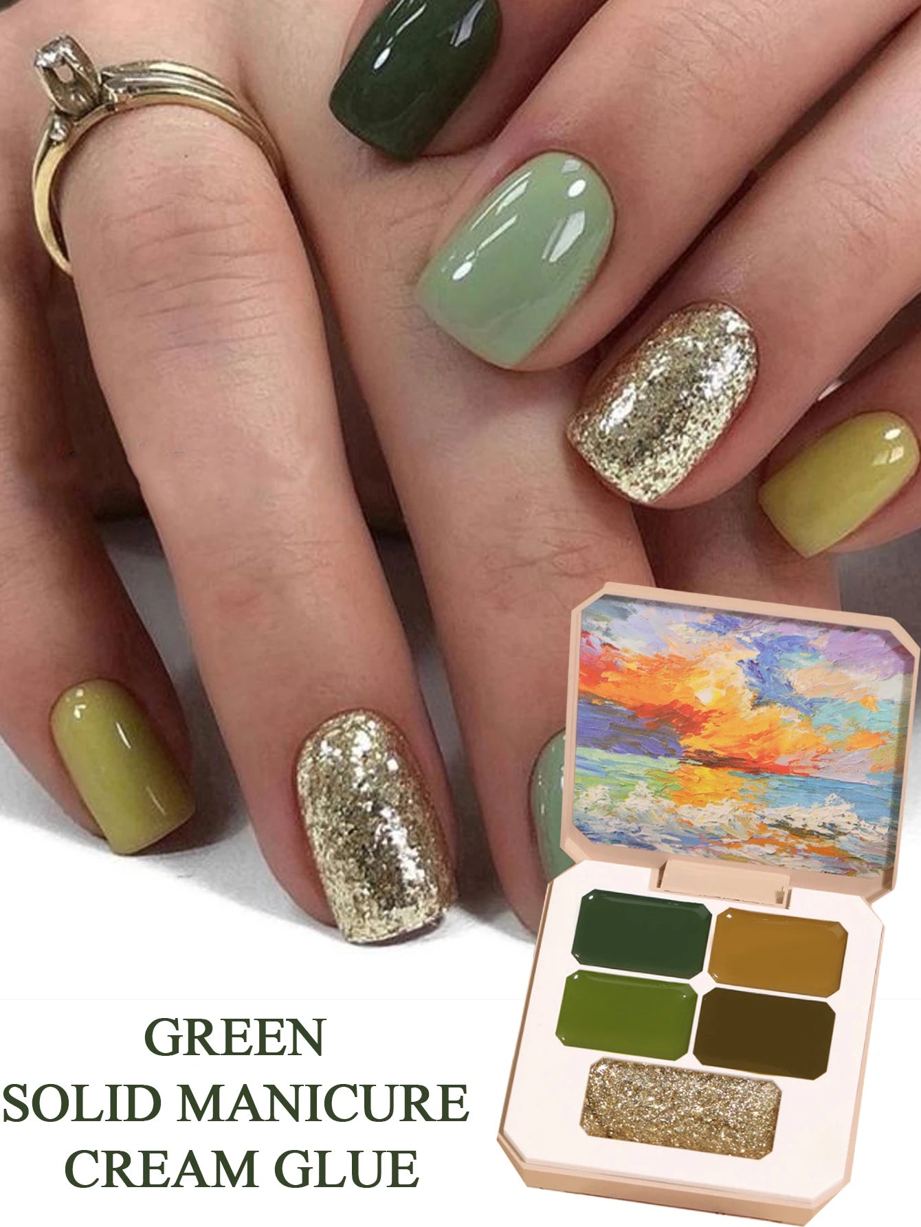 5/9 Colors Solid Nail Polish Palette Peelable UV/LED Polish Lacquer Salon Gel Nail Art Varnish Thanksgiving Gifts