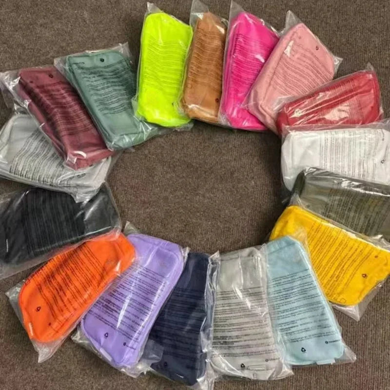 Fashion Yoga Fanny pack Metal Logo Sports waist bag Yoga Mobile Bag Portable bag Unisex Fitness Running women's gift