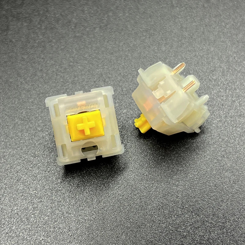 GATERON G Pro Milk Yellow Switch Mechanical Keyboard Accessory Lubrication Three-layer Pin 5pin