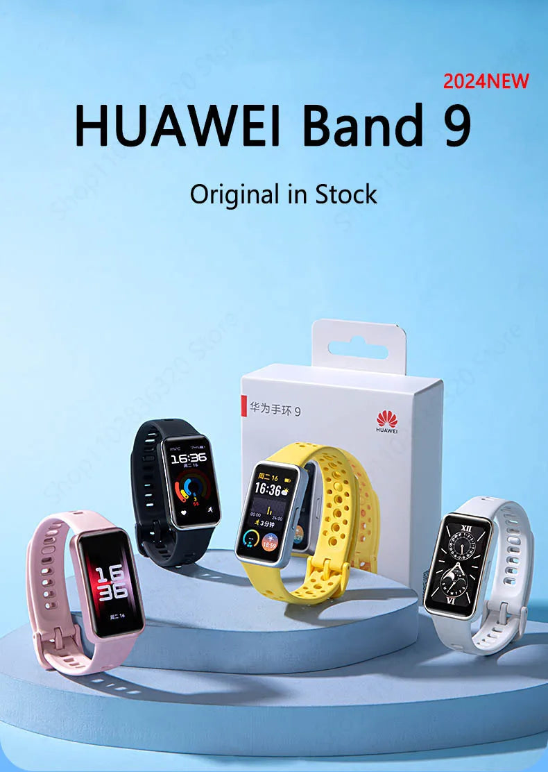 2024 New Original HUAWEI Band 9 Smart bracelet 1.47'' AMOLED Screen Heart Rate 2 Weeks Battery Life Smartband