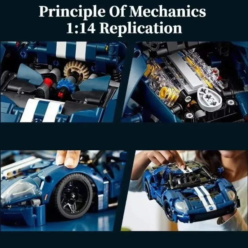 Technical MOC 42154 GT Sports Car Building Blocks 1:12 Scale Racing Vehicle Assembly Model Bricks Toys for Kids Adults Gifts