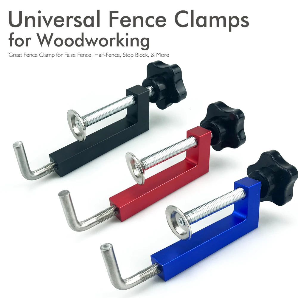 Universal Fence Clamps 360 Rotating Adjustable Fixed G Clamps Fast Fixed Clamp Woodworking Tools