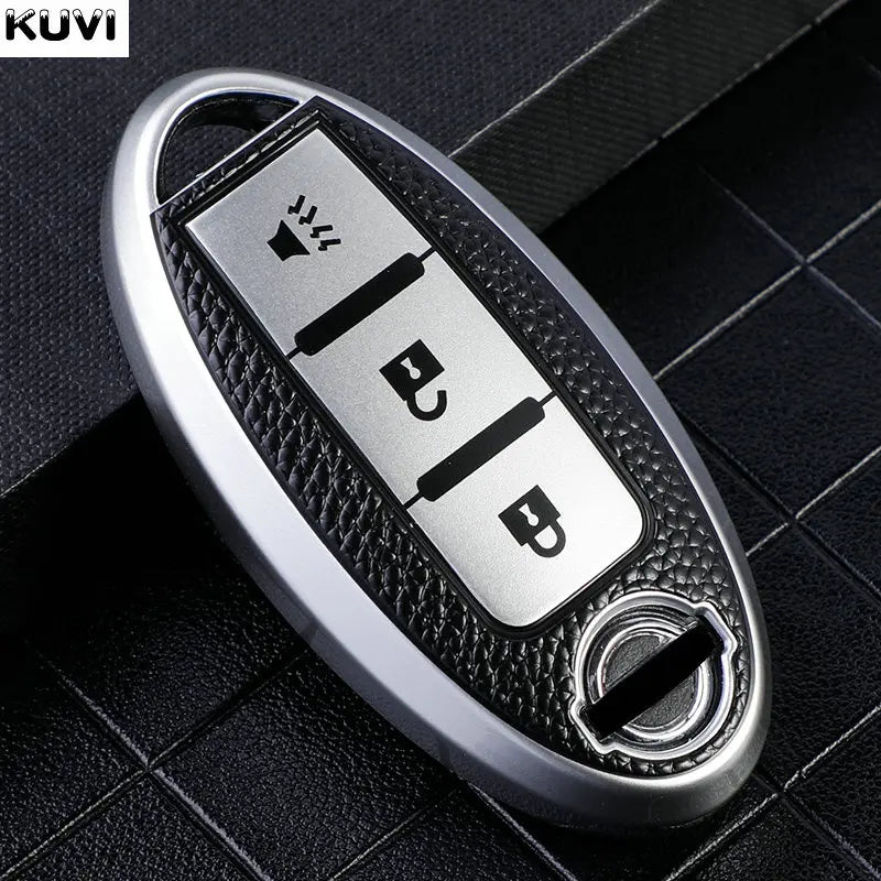 Leather TPU Car Key Case Cover Shell for Nissan Qashqai X-Trail T32 T31 Juke J10 J11 Kicks Tiida Pathfinder Note for Infiniti