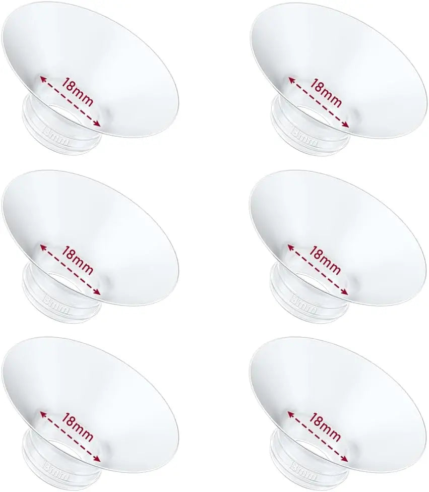 Flange Insert 6pcs Compatible with Momcozy/Spectra/Medela/eufy/Lansinoh/Elvie Breast Pump, Fit for 24mm Flange/Shield
