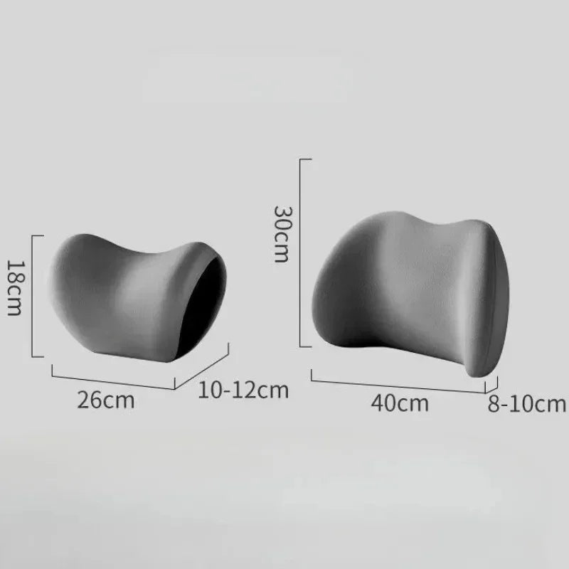 Car Headrest/Lumbar Support Car Neck Pillow Waist Cushion Driver Seat Backrest Car Cushion Driving Lumbar Support Waist Support
