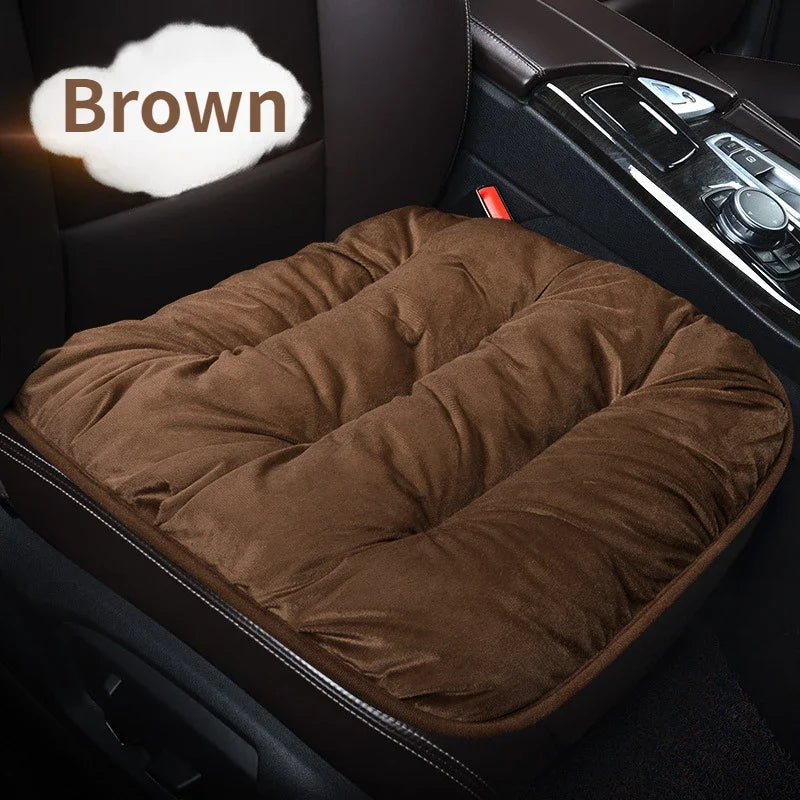 Car Seat Cover,Warm Short Plush Seat Cushion Pad,Soft Fuzzy Seat Protector,Auto Interior Accessories for Vehicles,SUV,Truck