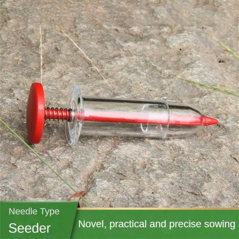 Syringe Seeder Mini Sowing Seed Dispenser Garden Seed Sower Planter Manual Seeding Flower Pot Flower Bed Gardening Tool Supplies