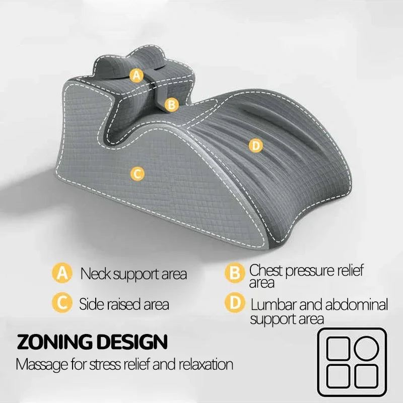 Intimacy Wedge Pillow for Couples Prone Pillow for Sleeping Reading Pillow for Bed Ergonomic Support for Back Pain Removable