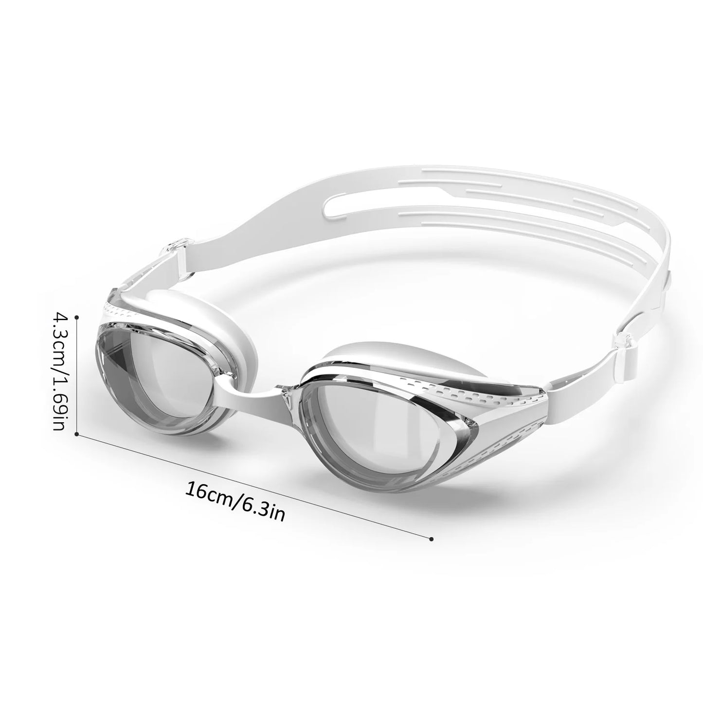 Professional Swimming Goggles Anti-fog Waterproof Swim Eyewear Glasses 100% UV Protection No Leaking For Men Women Youth Adult