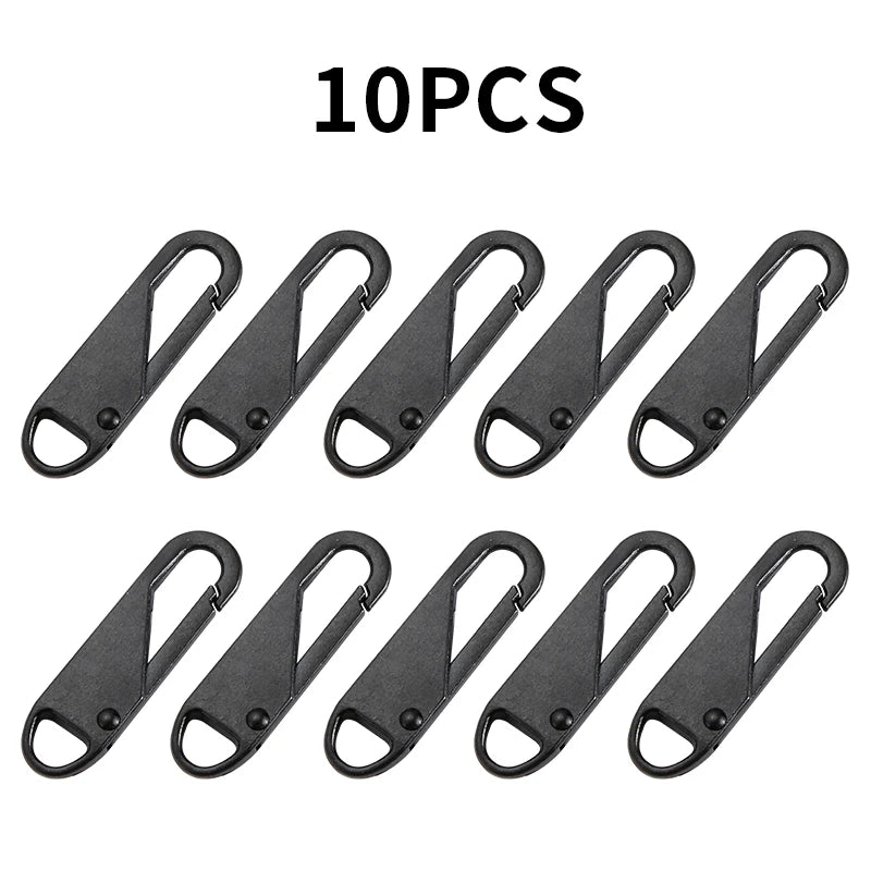 Detachable Zipper Puller Universal Zipper Puller Slider Repair Kit Replacement Zipper Head Extender Handle DIY 5/10PCS