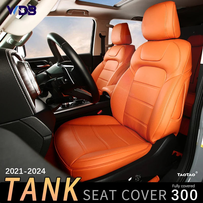 Custom Car Seat Covers Full Set Leather For Tank 300 2021 2022 2023 2024 Auto Interior Styling Protector Accesories Styling