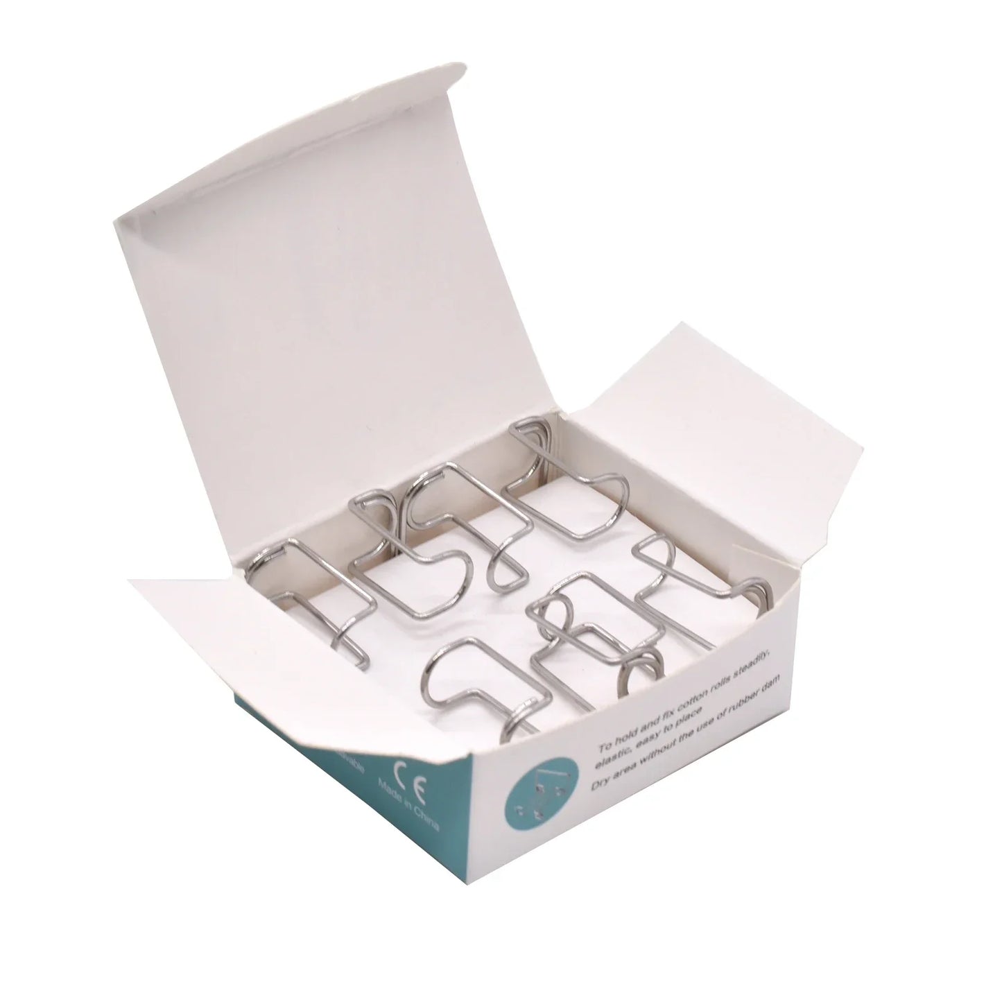 4Pcs Dental Cotton Roll Clip Stainless Steel Autoclavable Cotton Roll Holder For Dentist Clinic Dentistry Lab Supplies Tools