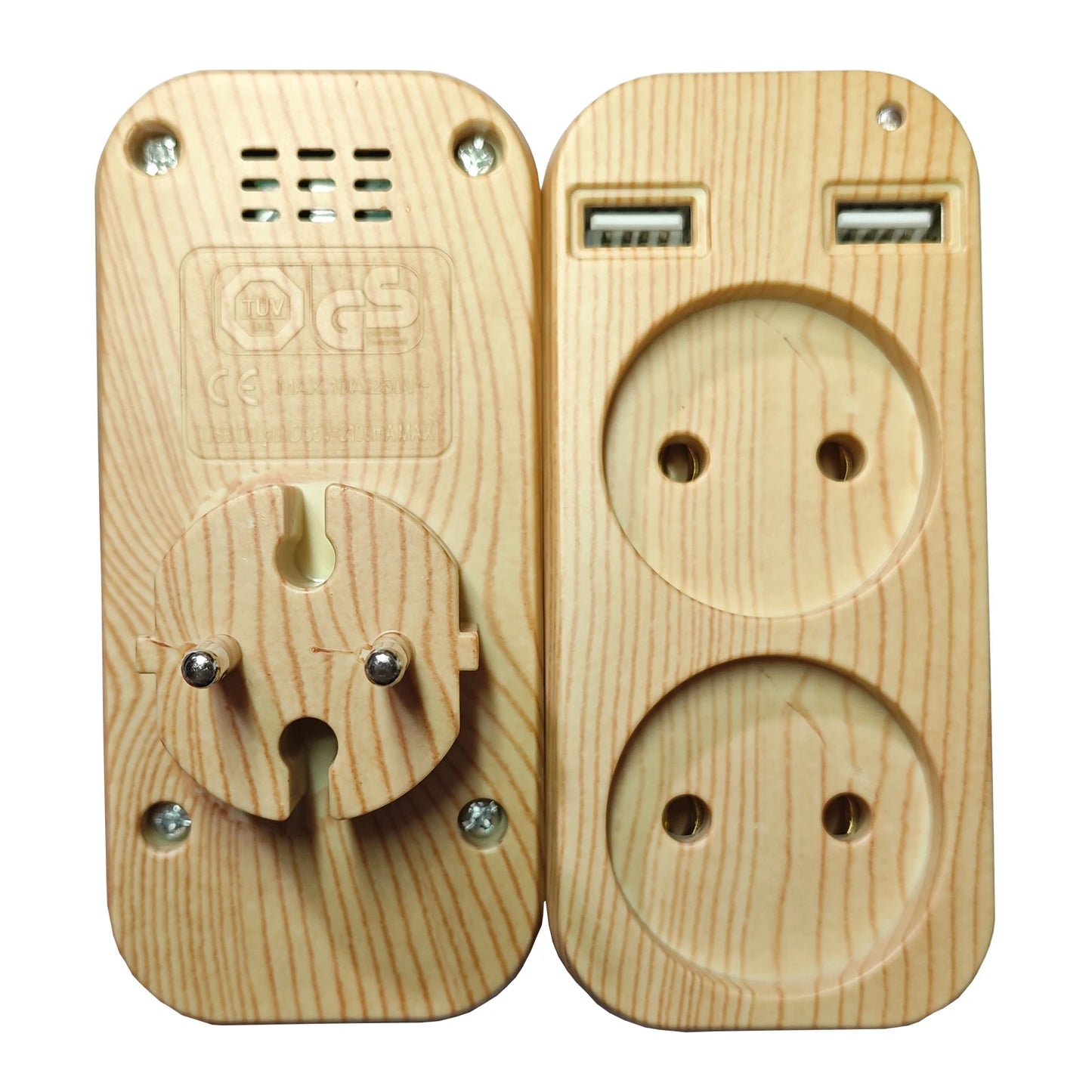 European Travel Plug Adapter International Plug Adapter With 2 USB Port Outlet Adapter Charger For German French Russian Socket