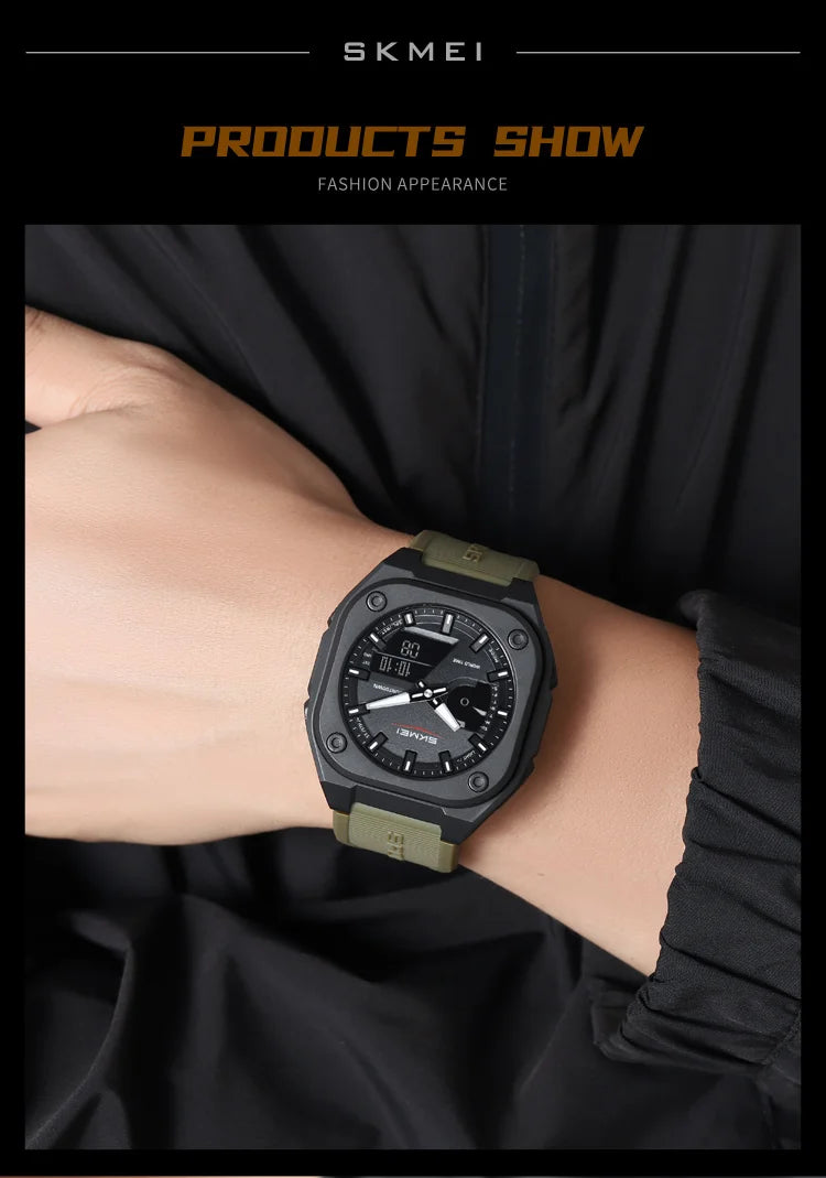 SKMEI 2328 New Original Sports Digital Electronic Watch Dual Display Multi Functional Men's Waterproof Clock relógios masculino