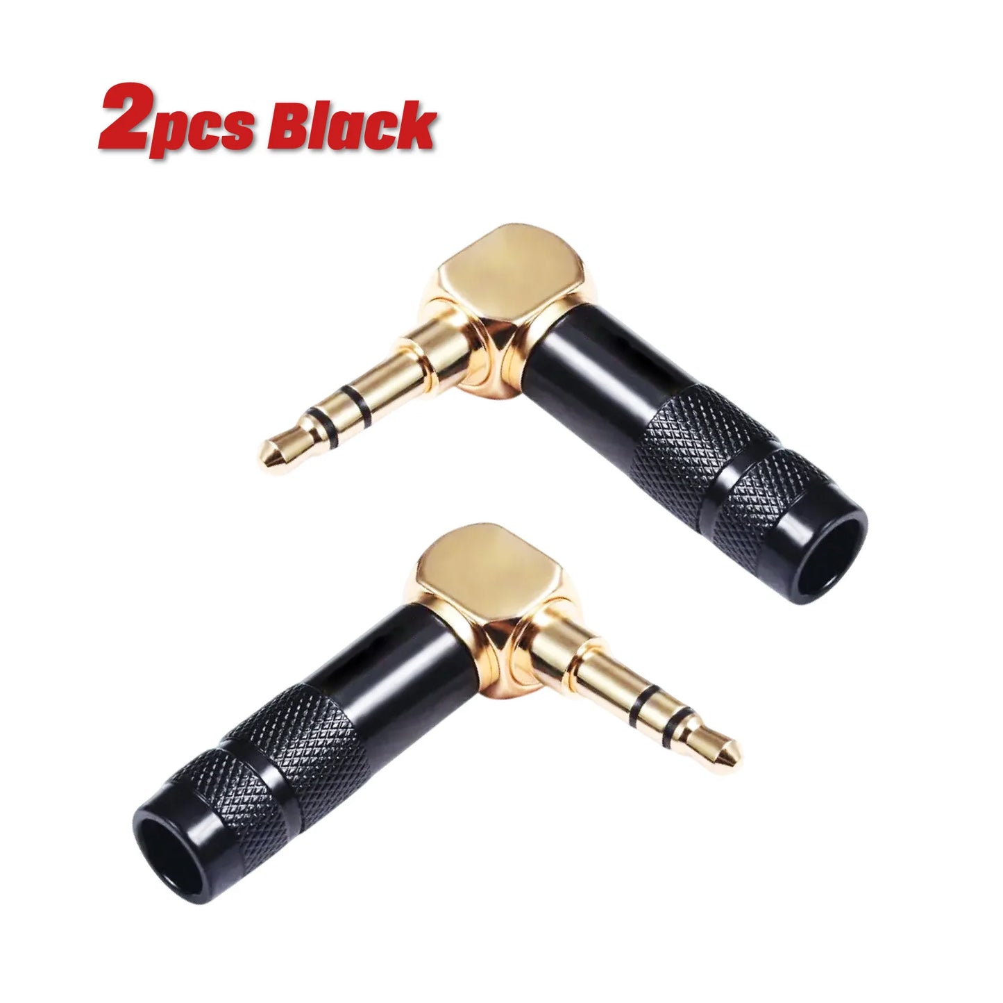 Right Angle Gold Plated 3.5mm for Soldering 3Pole Earphone Plug Audio Connector Electronics
