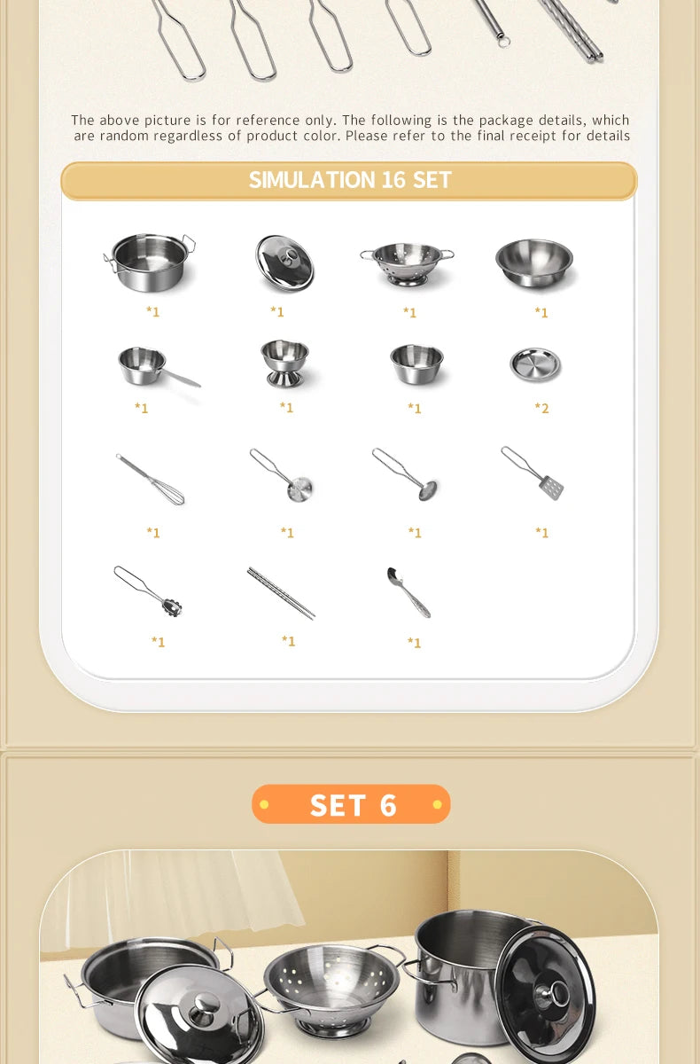 Kitchen Toys Groceries Play Kitchen Kids Set For Kids Jogo De Panela Mini Children's Cooking Kit with Food Cookware Gift