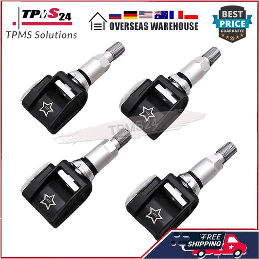 4X For BMW 5-Series G30 7-Series G11 BMW X3 X4 X6 X7 Mercedes-Benz A E GLE-Class 433MHz TPMS SENSOR 36106887140 A0009052102