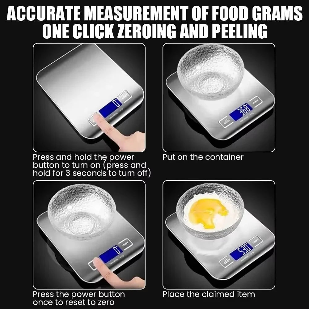 Household Kitchen High-precision Electronic Pastry Baking Scale Small Food Baking Scale 10kg_1g Accurate Weighing - AliExpress 1