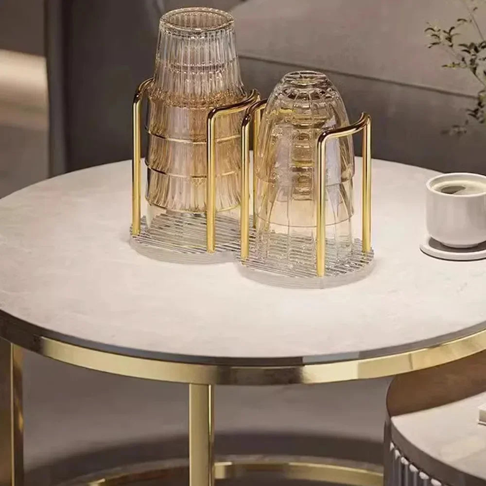 Disposable Cup Storage Holder Water Tea Cups Dispenser Rack Shelf with Longer Stick Mug Display Stand Home Organizer