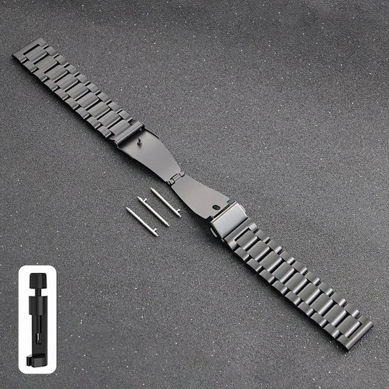 20mm 22mm 18mm 24mm Stainless Steel Strap for Samsung Galaxy Watch 6Classic 6 5 4 5Pro 40mm 44mm 43mm 47mm Gear S3 for Huawei GT