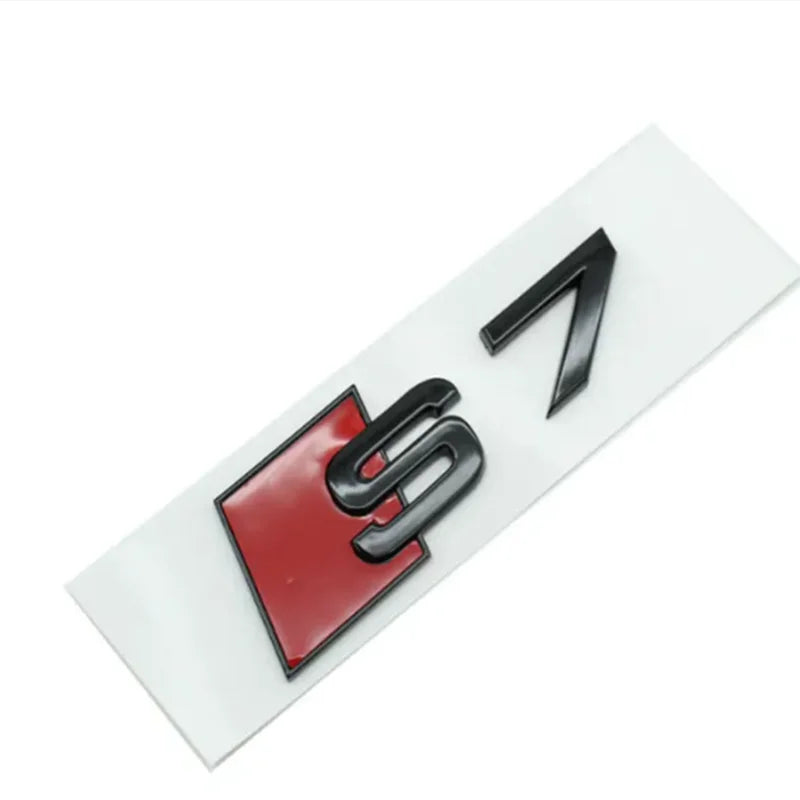 Car Rear Trunk Emblem Logo Badge Sticker for audi S3 S4 S5 S6 S7 S8 Letter Number Emblem Sport S-Klasse Umbau