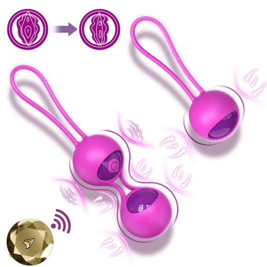 Remote Control Vaginal Ball Smart Geisha Kegel Ball Simulator Vagina Chinese Ben Wa Ball Tightening Exerciser Sex Toys for Women