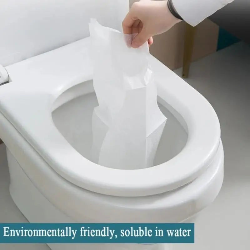 Packs=Disposable Paper Toilet Seat Covers Camping Loo Wc -proof Cover for Travel/Camping Bathroom