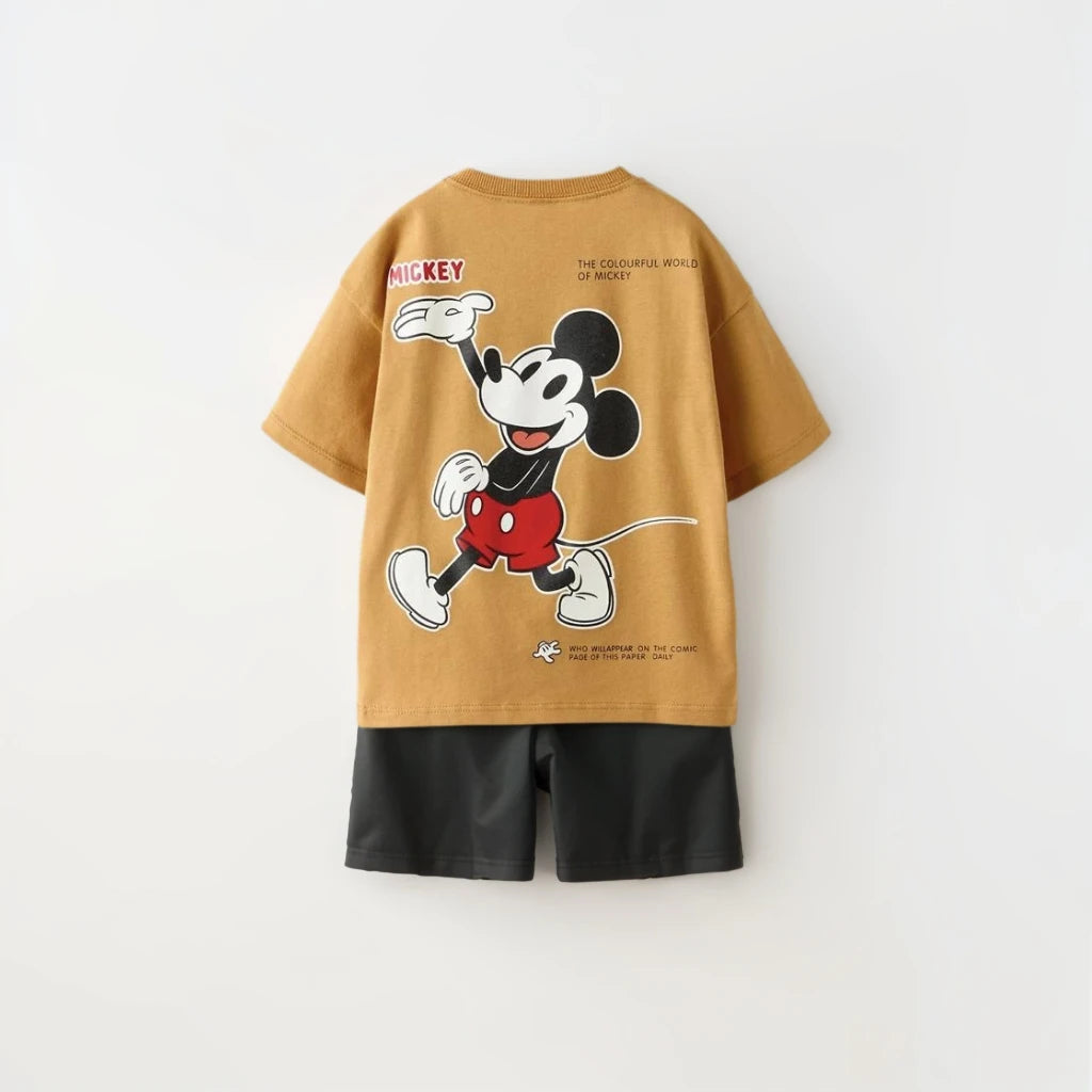 Short Sleeve Outfits Kids Summer Clothing 1-7Years Old Child Costume Cartoon Tees Toddler Boys New Fashion T-shirt+Shorts