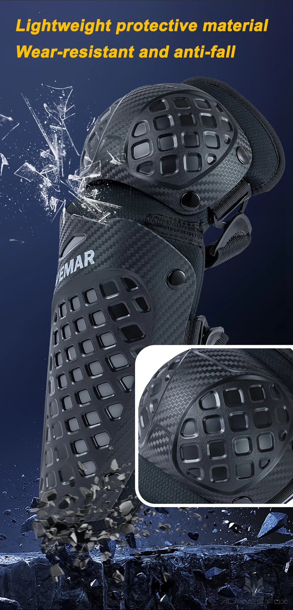 Vemar New Motorcycle Knee Pad Elbow Protective Combo Knee Protector Equipment Gear Four Seasons Outdoor Sport Motocross Knee Pad