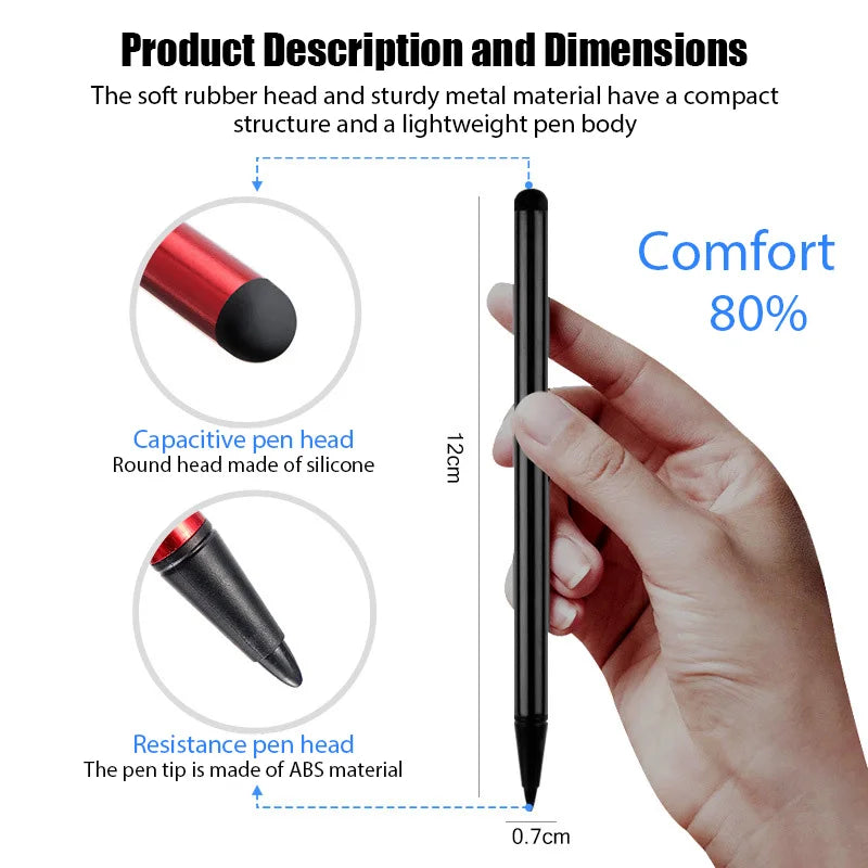 Universal Capacitive and Resistive Stylus for Tablet IPad Xiaomi Samsung Stylus Pen for Phone Touch Pen