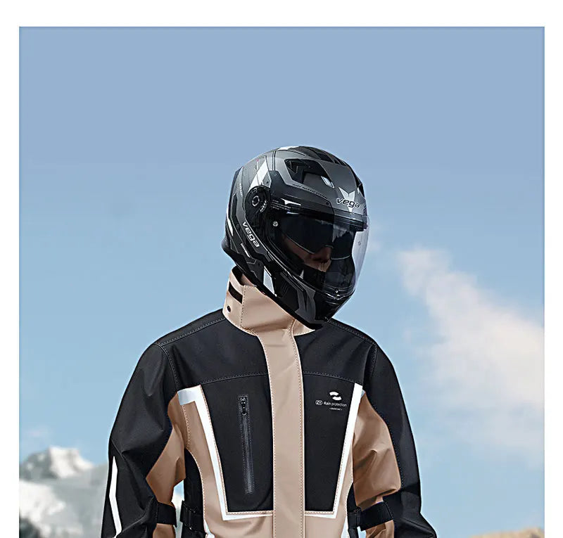 Motorcycle Raincoat Men Women Waterproof Motorcycle Rider Raincoat Suit Moto Raincoat Rain Coat Jacket Pants Biker Rain Set