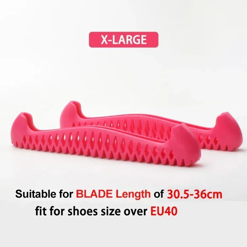Adjustable TPU Ice Skating Blade Covers Walkable Figure Skate Ice Skate Hockey Skates Prevent Puncture Scalable Blade Sleeve