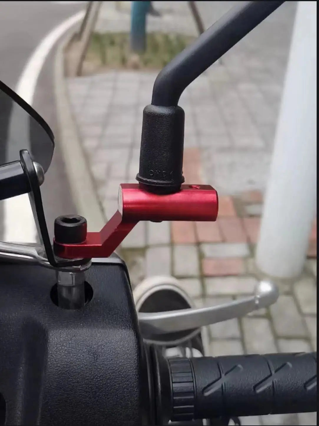 Aluminum Extender Bracket for Motorcycle Scooter ATV Rearview Mirror Mount Extension Bracket for Fixing Spotlight Phone Holder